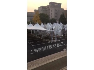 吉安市遮雨棚膜材加工 专业设计裁剪张拉膜景观棚高温焊接机拼接