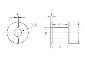 圆形电感线圈骨架