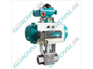 内螺纹气动高压球阀