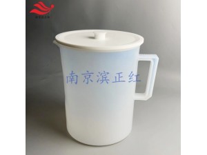 可带盖PFA烧杯5L刻度清晰带把手塑料耐高温烧杯可做清洗桶用